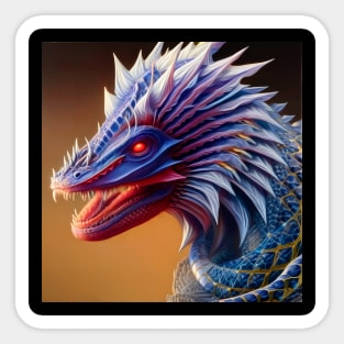 Crystal Dragons Series #18: Lucent Azurite Sticker